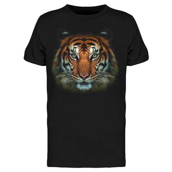 Tiger Face T-Shirt Men -Image by Shutterstock, Male Small