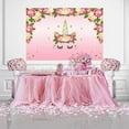 thumbnail image 2 of ABPHOTO Polyester 7x5ft Happy Birthday Photoshoot Backdrop Colorful Flowers Photography Backdrops Photo Booth Props, 2 of 3