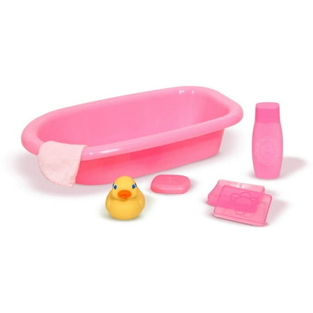 Melissa & Doug Mine to Love Baby Doll Bathtub and Accessories Set, 6pc