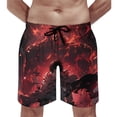 thumbnail image 5 of Attack On Titan Men's Swim Trunks Board Shorts Drawstring Elastic Waist Quick Dry Swimsuits Beach Shorts with Pockets M, 5 of 8