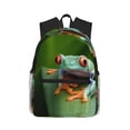 thumbnail image 1 of Easygdp Red-Eyed Tree Frog Mochila Casual para Portátil, Mochila para Escuela, Viajes, Negocios, 1 of 6