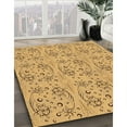 thumbnail image 3 of Ahgly Company Machine Washable Indoor Square Transitional Saffron Yellow Area Rugs, 7' Square, 3 of 7