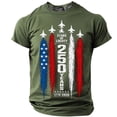 thumbnail image 3 of XAOFW Patriotic Graphic T Shirts For Man Casual Red White & Blue Print T-Shirts 4th Of July Usa Festival T-Shirt Soft Top L, 3 of 4