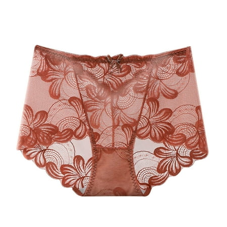 

wendunide pajama set for women Women s Lace Open File Temptation Plus Size Panties Low Waist Free Sexy Breifs Coffee L