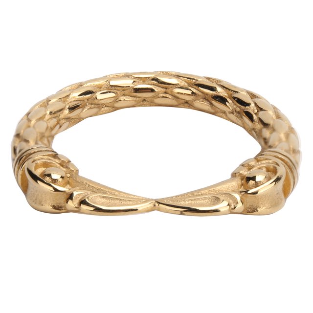 Anillo de moda para hombre, anillo de dedo Punk con pico de águila, accesorio de joyería Retro de Hip Hop dorado