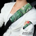 thumbnail image 2 of WYYP Palm Leaf Car Seat Belt Pad Cover Car Interior Decor Ideal for Car Interior Accessories 1Pcs, 2 of 5