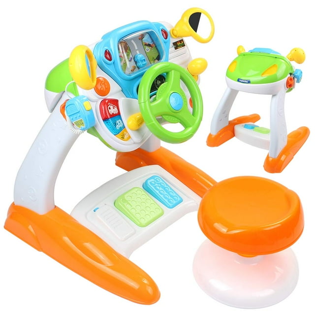 Juego de simulación Ride On Toy Car AMOSTING para niños pequeños con música