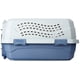 thumbnail image 4 of Transportadora de 2 puertas de carga superior para perros, gatos y mascotas, gris y azul, 58 cm de largo x 38 cm de ancho x 33 cm de alto, 4 of 5
