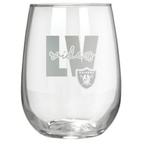 Las Vegas Raiders Etched 17oz. City Stemless Wine Glass