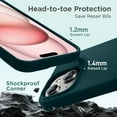 thumbnail image 6 of Designed for iPhone 15 Plus Case, Silicone Ultra Slim Shockproof Protective Phone Case with [Soft Anti-Scratch Microfiber Lining], 6.7 inch, Teal, 6 of 11