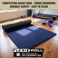 thumbnail image 3 of Dollamur 5'x10'x1-3/8" Gymnastics Mat, Blue, Carpeted Mat for Tumbling and Cheerleading, FLEXI-Roll®, 3 of 6