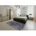 thumbnail image 4 of Ahgly Company Indoor Round Mid-Century Modern Plum Purple Oriental Area Rugs, 8' Round, 4 of 6