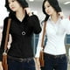 thumbnail image 3 of Camisa de las mujeres de la moda Formal delgada recta de manga larga camisa Casual Polo blusa más el tamañopangjing, 3 of 4