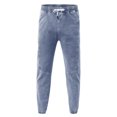 thumbnail image 6 of YUIVH Mens Casual Joggers Pants Casual Drawstring Elastic Waist Pencil Pants Streetwear Trousers Jeans Joggers, 6 of 8