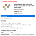 thumbnail image 2 of Auto Trans Shift Lever Control Rod Bushing - Compatible with 1987 - 2000 Dodge Dakota 1988 1989 1990 1991 1992 1993 1994 1995 1996 1997 1998 1999, 2 of 2