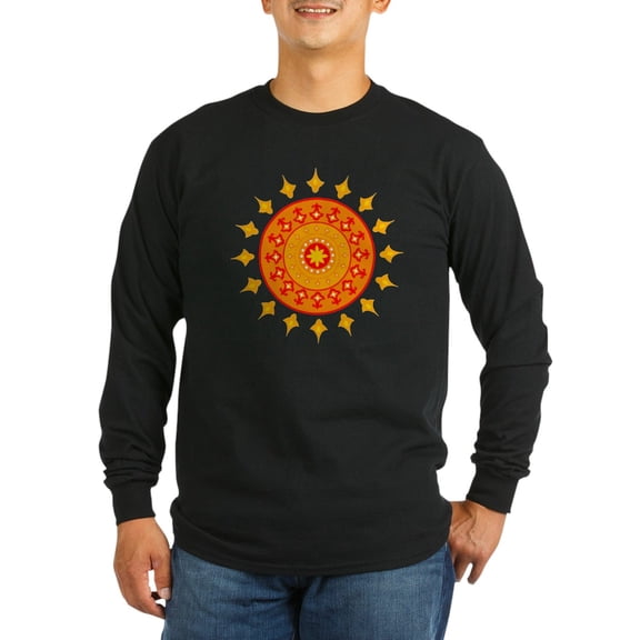 CafePress - Sun Chakra Long Sleeve Dark T Shirt - Long Sleeve Dark T-Shirt