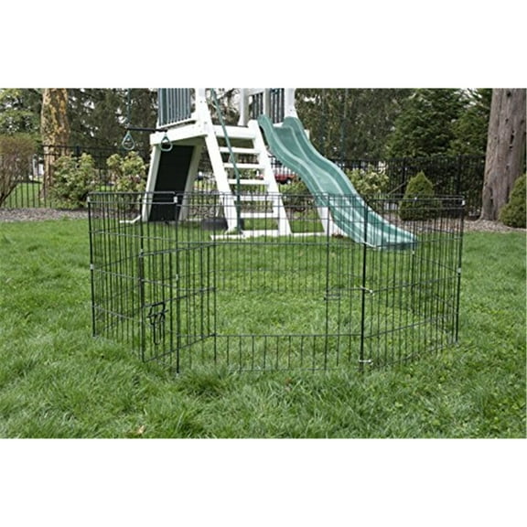 Pet Playpen Octagon - Portable Dog Cat Pen - Indoor Outdoor Training - 64" x 64" x 24"