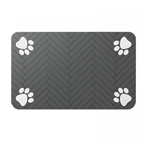 ACDANC Absorbent Pet Food Mat - Non-Slip Dog & Cat Feeding Mat, Quick-Dry Waterproof Bowl Mat for Food & Water, Easy Clean Kitchen Floor Protector