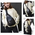 thumbnail image 3 of Small Leather Convertible Backpack Sling Purse Shoulder Bag for Women, 3 of 11