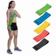 thumbnail image 1 of Exercise Resistance Bands Set, Yoga and Rehab Fitness Gear, Black Workout Bands for Home Training and Stretching Routines, 1 of 5