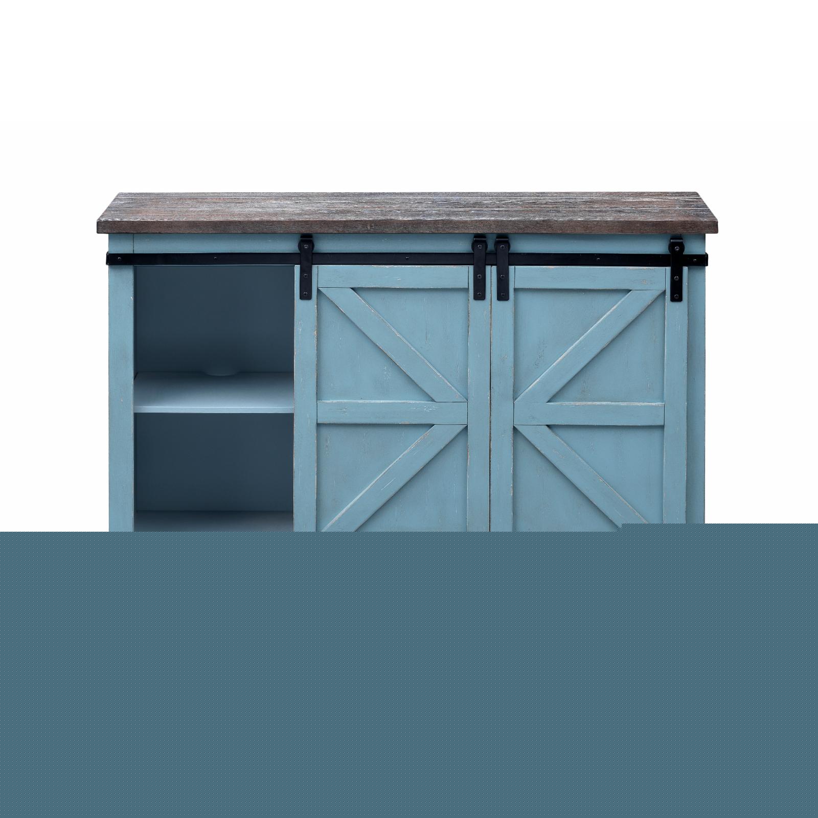 thumbnail image 6 of Coast to Coast Imports Bar Harbor II Wood Sliding Door Credenza - Cream, 6 of 7