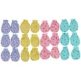 thumbnail image 2 of ToBeInStyles Pack of 12 Newborn Infant Baby Ultra-Soft Cotton Anti-Scratch Mitten Gloves - Floral Pastel, 2 of 7