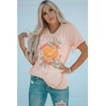 thumbnail image 3 of POGLIP T-Shirt Graphique à Col Rond Imprimé Fruits Rose pour Femmes, 3 of 6