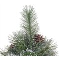 7 ft. Cashmere Pine Christmas Tree with Snowy Branches in Green