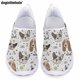 thumbnail image 1 of Doginthehole - Zapatos planos informales con estampado de cachorros kawaii para mujer, ligeros, cómodos, de malla, para enfermería, para verano, zapatillas transpirables, 1 of 5