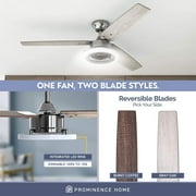 Prominence Home 52 Orbis Gun Metal Remote Control Ceiling Fan, 3 Blades, LED Ring