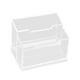 thumbnail image 3 of Porta tarjetas de presentación, expositor de acrílico, mostrador transparente, escritorio, tarjetero, 2 ranuras 105x66x63 cm, 3 of 9