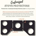 thumbnail image 2 of Stove Protector Liners Compatible with GE Stoves, Gas Ranges - Customized - Easy Cleaning Liners for GE Compatible Model CGP70362N1S1, 2 of 7
