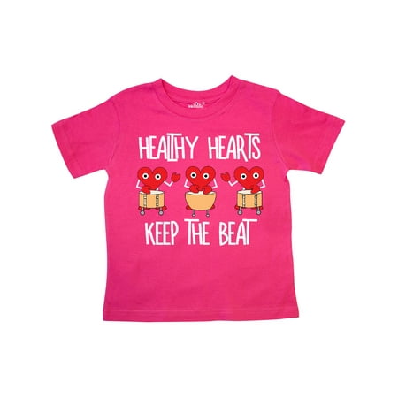 

Inktastic Healthy Hearts White Text Gift Toddler Boy or Toddler Girl T-Shirt