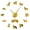 Gold,27inch, variant on Italian Spinone Griffon Wire-haired Pointer Large DIY Wall Clock Bracco Spinoso Dog Acrylic Mirror Surface Mute Movement Watch(Black,27inch)