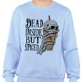 thumbnail image 2 of Dead Inside but Spiced Sweatshirt Unisex 3X-Large Light Blue, 2 of 5