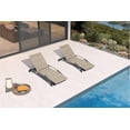 thumbnail image 2 of PURPLE LEAF Patio Chaise Lounge Chair Set of 2 Wicker Tanning Outdoor Pool Adjustable Recliner Chair for Outside Beach Poolside Sunbathing Lounger，Beige, 2 of 9