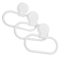 WHAMVOX 3Pcs Bathroom Hand Towel Holder White Plastic Quick Drying for Kitchen and Bathroom