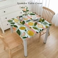 thumbnail image 2 of HAOXIT square Table Cloth Sketch White Stripe,Waterproof Oil-Proof Table Cover Washable Orange Fruit,Tabletop Decor for Kitchen Dinner,,Outdoor Picnic 48''x48'', 2 of 7