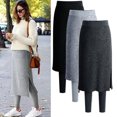thumbnail image 2 of Pantalones térmicos de invierno y otoño para mujer, pantalones de chándal de Color sólido de diseño Simple, mallas para fiesta y tiempo Prendas para la parte inferior del cuerpo Gris oscuro SG Guardurnaity AP013485-12, 2 of 6