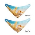 thumbnail image 6 of Kll Beach Starfish Shell Dog Bandanas,Triangle Reversible Pet Scarf For Small Medium Large And Extra Large Dogs-Small, 6 of 7