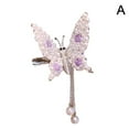 thumbnail image 1 of Barrettes Épingles à Cheveux Papillon 3D Brillantes avec Strass *1 P3H0, 1 of 1