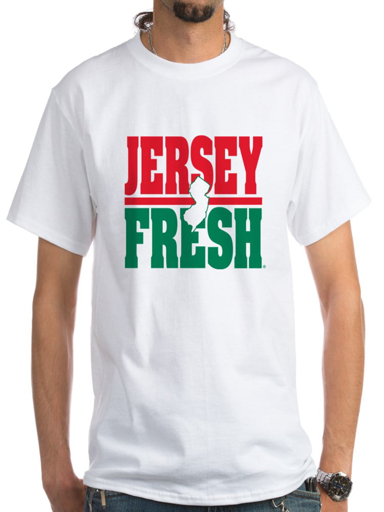 Jersey Fresh Men\u0026#39;S White T Shirt 