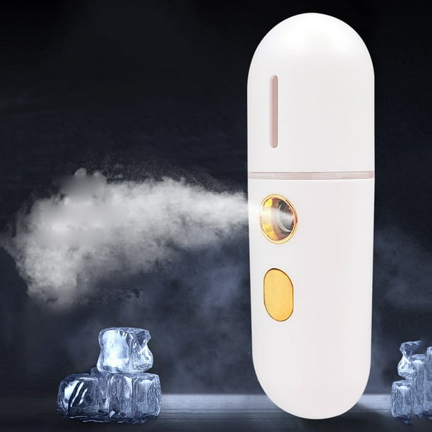 Humidificador facial Calma la piel Mini humidificador para mujer Chica Regalo (Blanco)
