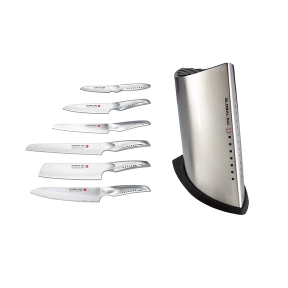 Global SAI 7 Piece Knife Block Set
