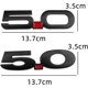 thumbnail image 2 of yzw6688 Auto 3D Metal 5.0 Sticker Decal Compatible with GT GT50 2019 2018 Rear Trunk Body Badge Emblem Styling Sticker (Color: F), 2 of 5