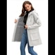 thumbnail image 4 of Chaquetas Softshell Impermeables para Mujer, Abrigos Cálidos con Forro y Capucha, Chaqueta Impermeable Larga. Gris XXXL, 4 of 8