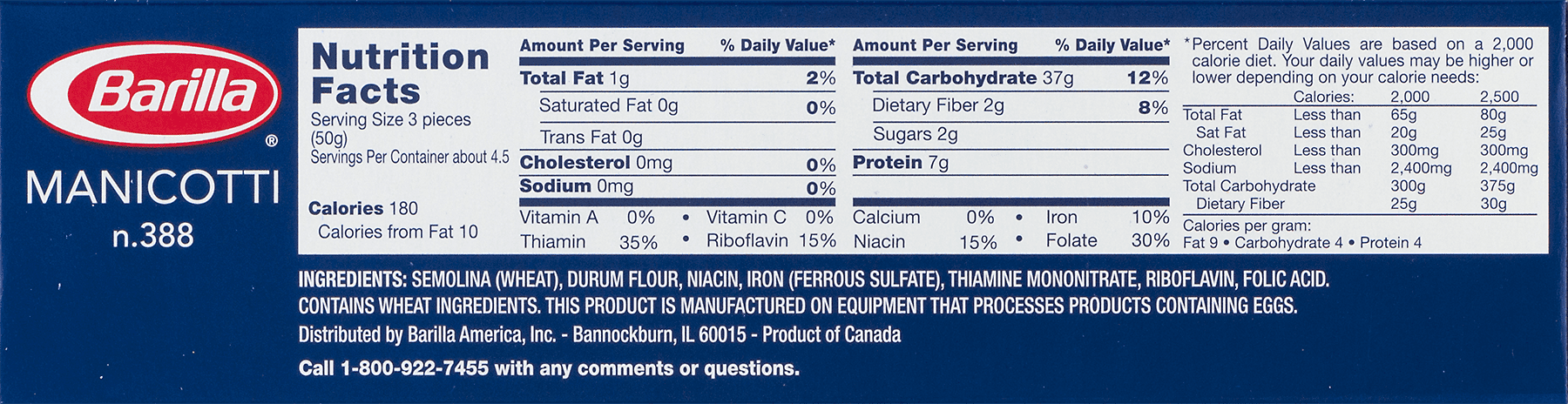 Barilla Pasta Nutrition Facts barilla-pasta-nutrition-facts