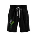 thumbnail image 2 of CALAFEBILA Cotton Linen Bermuda Shorts for Women Knee Length Drawstring Casual Womens Summer Shorts with Pockets, 2 of 6