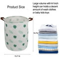 thumbnail image 2 of Howarmer Large Canvas Laundry Hamper, Leaf Feather, 2 of 7