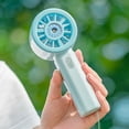thumbnail image 6 of YingYouFu Slim Handheld Fan with Digital Display, High Speed Turbine Portable Mini Fan, USB Rechargeable Strong Airflow for Outdoor Office Home Travel, 6 of 8